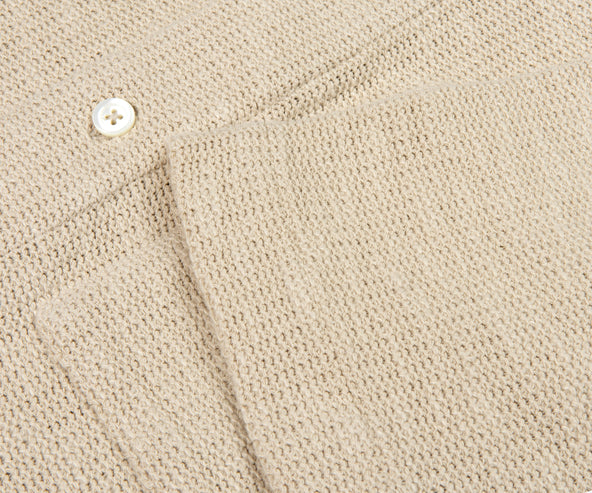 Norse Projects Gustav Crochet Jersey Shirt Oatmeal