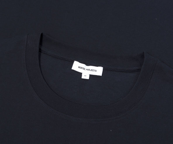 Norse Projects Johannes Norse Logo T- Shirt Navy
