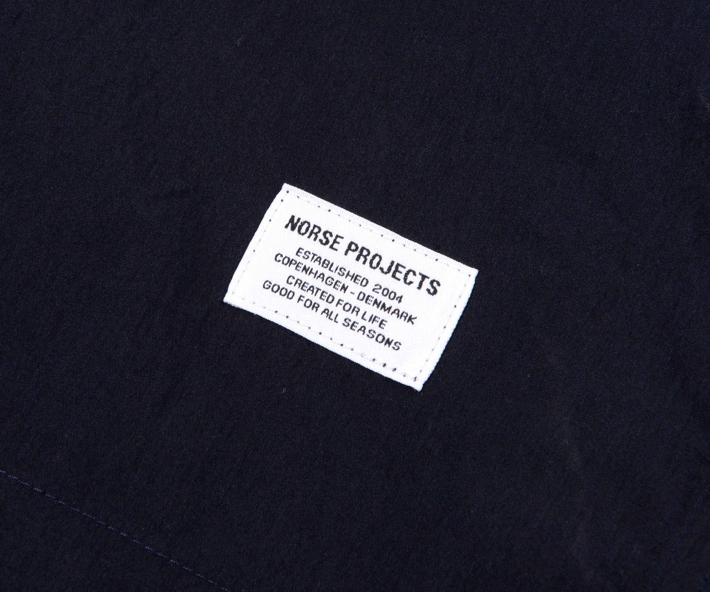 Norse Projects Ivan Tech Poplin SS Shirt Dark Navy