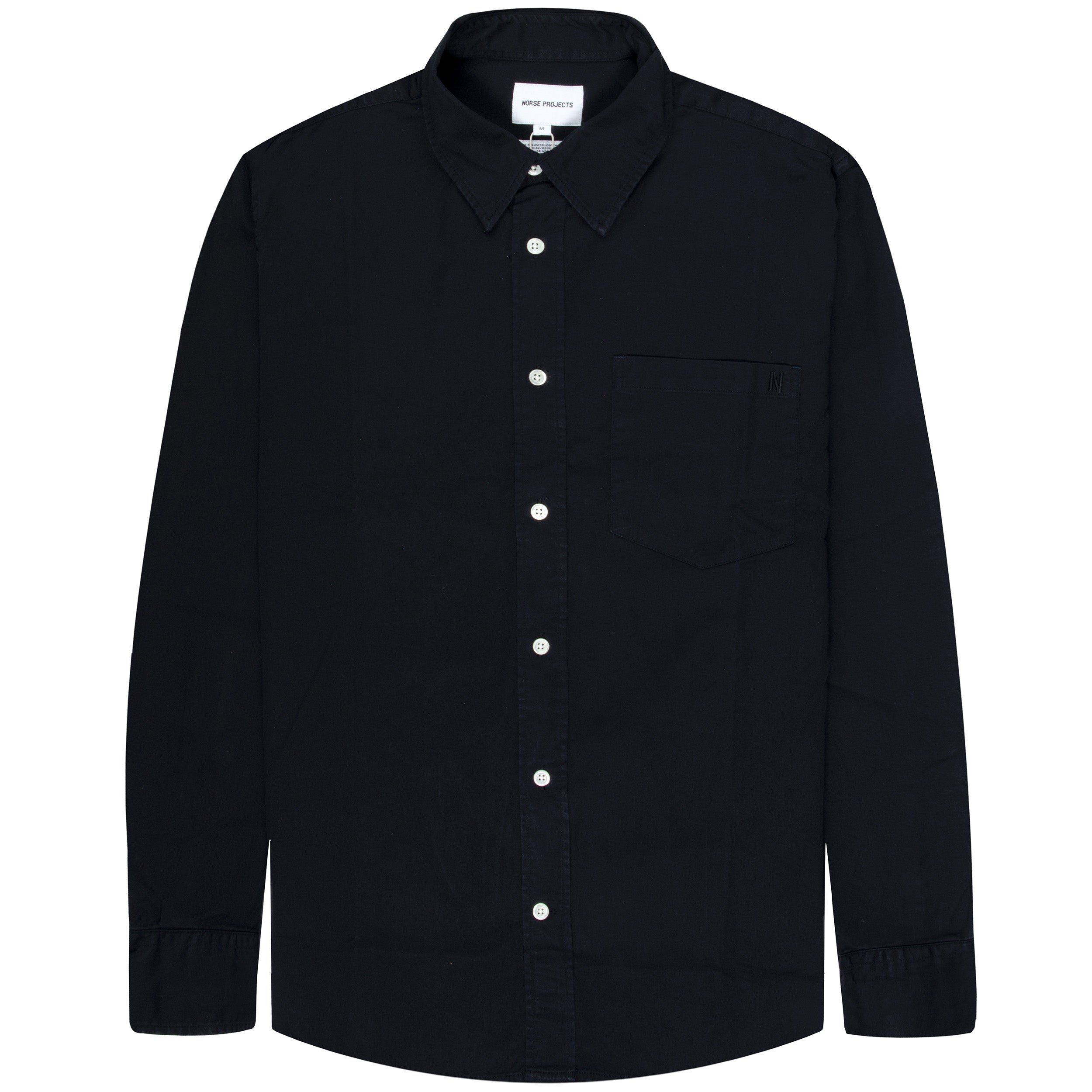 Norse Projects Algot Twill LS Shirt Navy