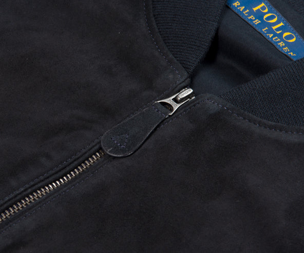 Polo Ralph Lauren Suede Bomber jacket Collection Navy