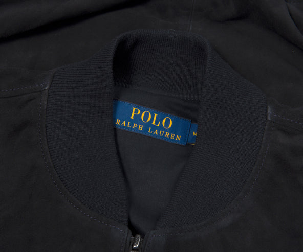 Polo Ralph Lauren Suede Bomber jacket Collection Navy