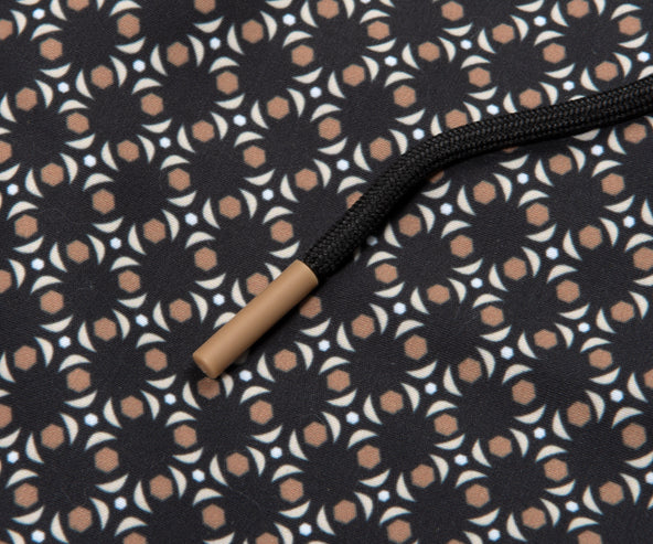 BOSS Printed Swim Shorts Black/Brown