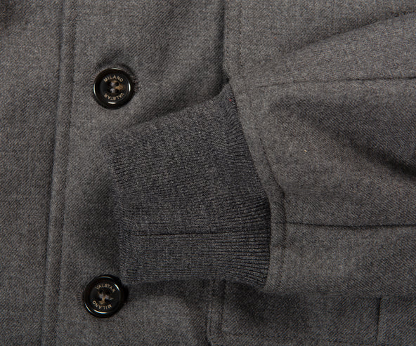 Valstar 3-Layer Wool Bomber Jacket With Detachable Gilet Grey