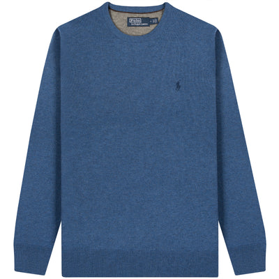Polo Ralph Lauren  Classic Logo Crewneck Knit Blue Heather