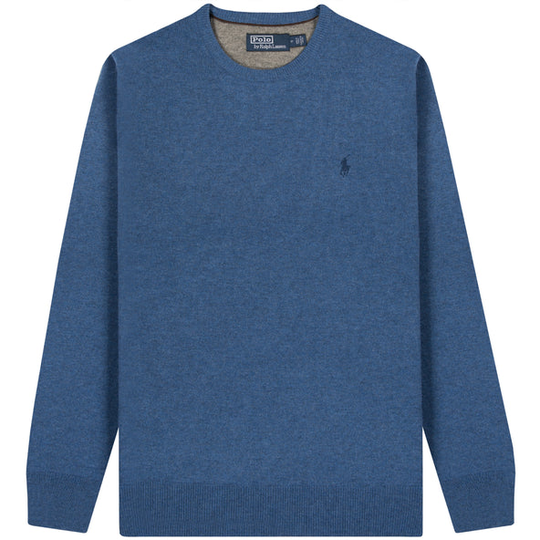 Polo Ralph Lauren  Classic Logo Crewneck Knit Blue Heather