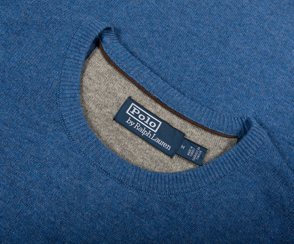 Polo Ralph Lauren  Classic Logo Crewneck Knit Blue Heather