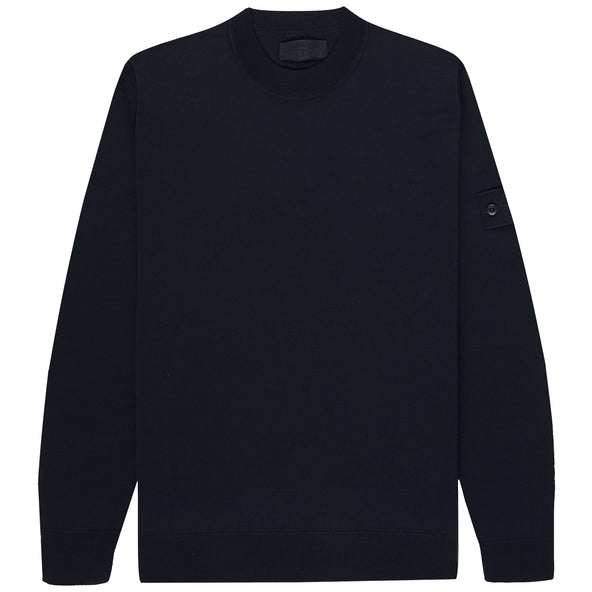 Stone Island Ghost Crewneck Knitted Jumper Navy