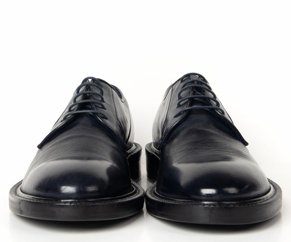 Paul Smith Leather Derby Shoes Dark Navy