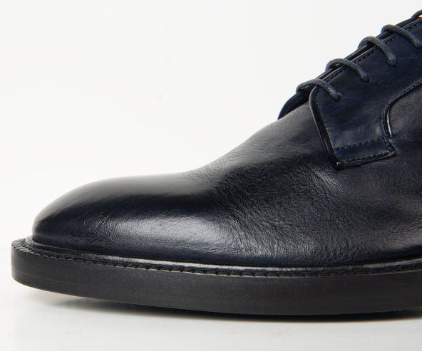 Paul Smith Leather Derby Shoes Dark Navy
