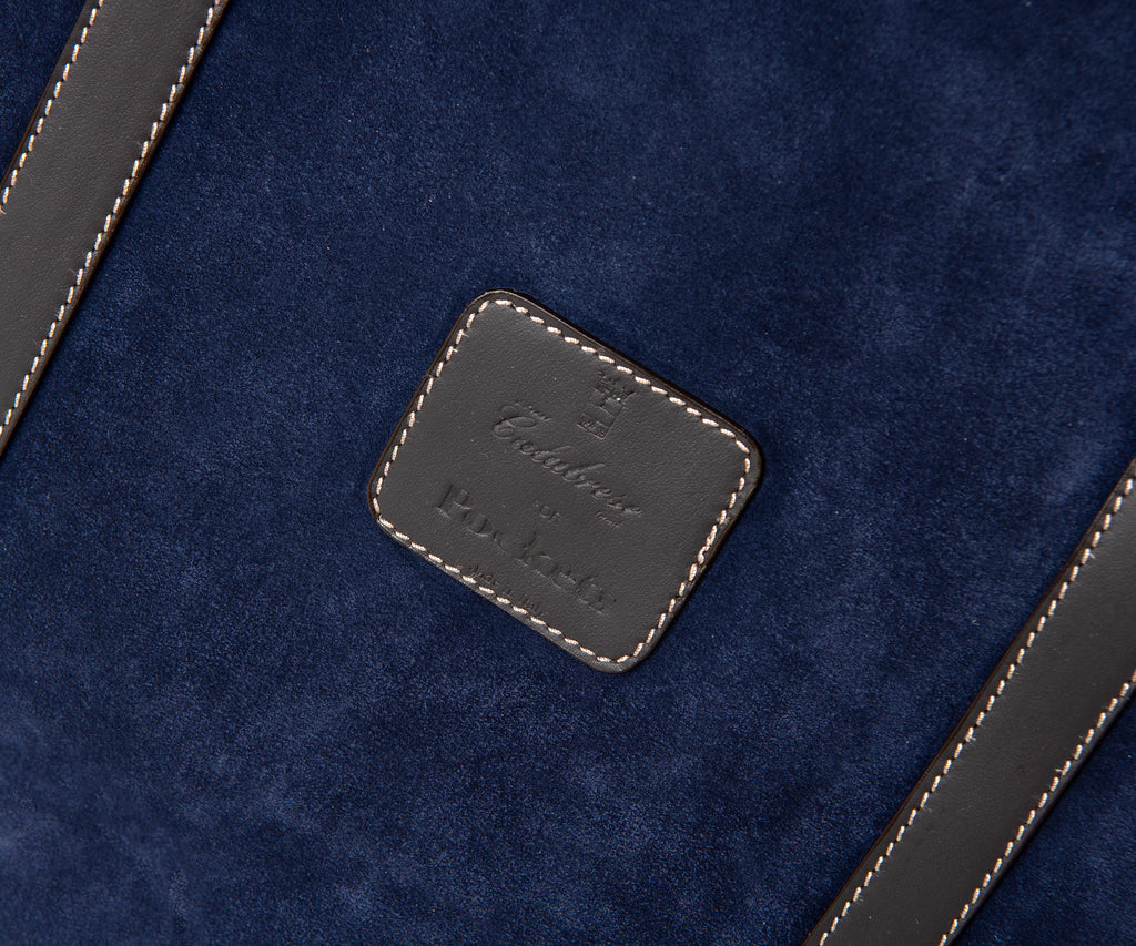 CALABRESE Shopping Suede Tote Bag Navy