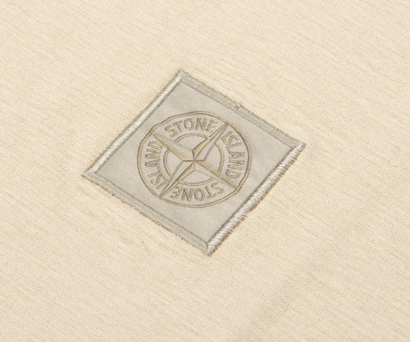 Stone Island Ghost Light weight Box logo T-Shirt Sand
