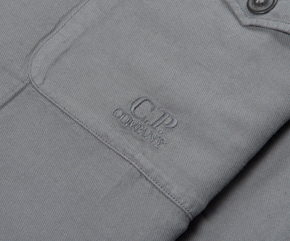 C.P. Company Double Pocket Cotton Overshirt Smoked Pearl