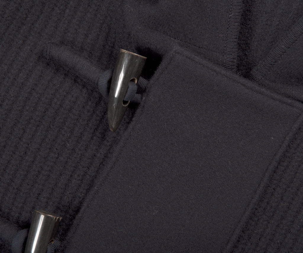 Thom Browne Duffle Knitted Cardigan Jacket Navy