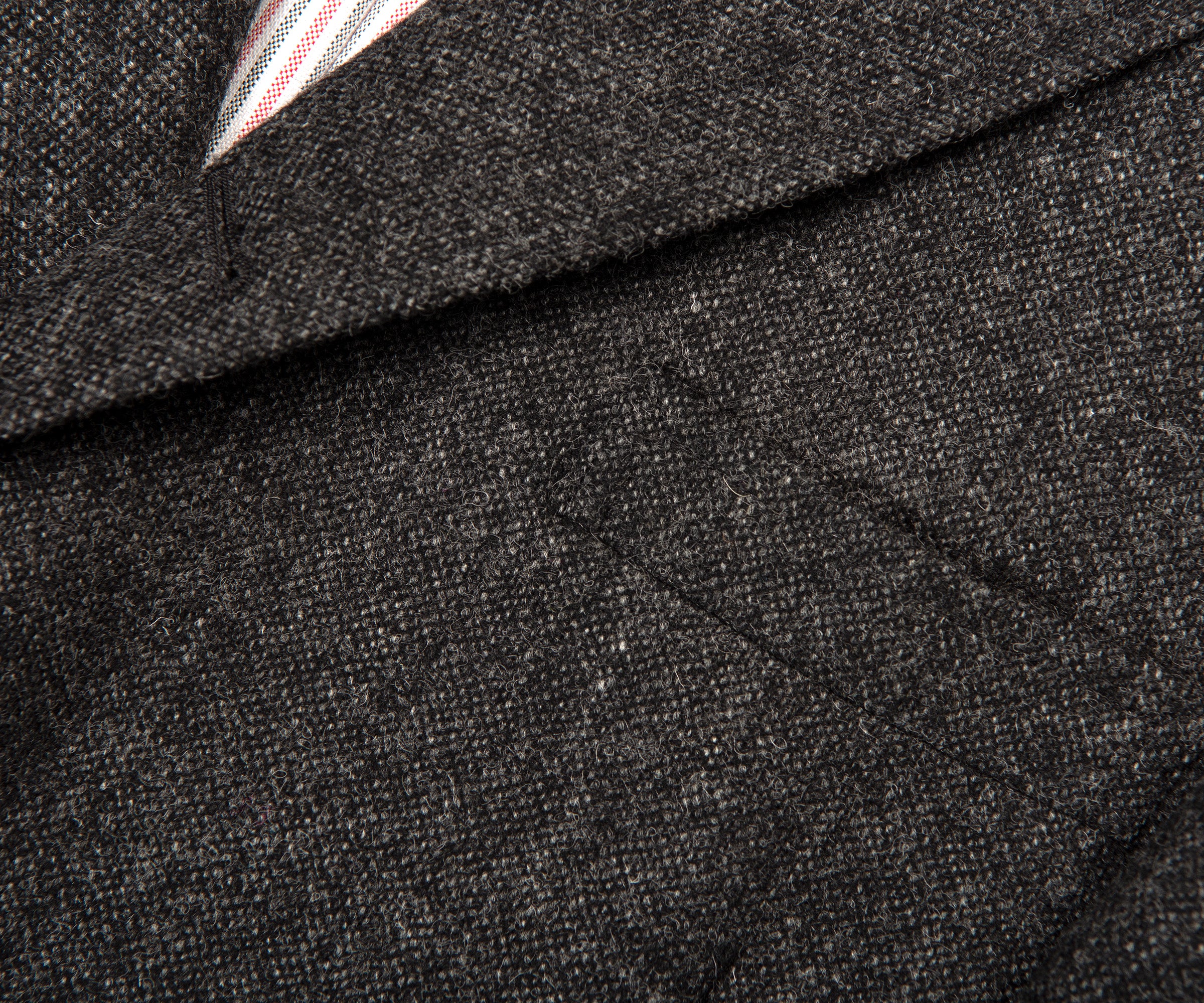 Thom Browne Donegal Tweed 4-Bar Blazer Charcoal Grey