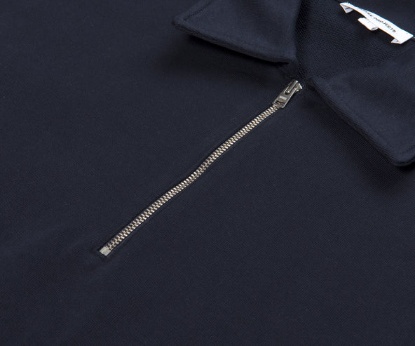 Norse Projects Ketal Relaxed 1/4 Zip Sweater Navy