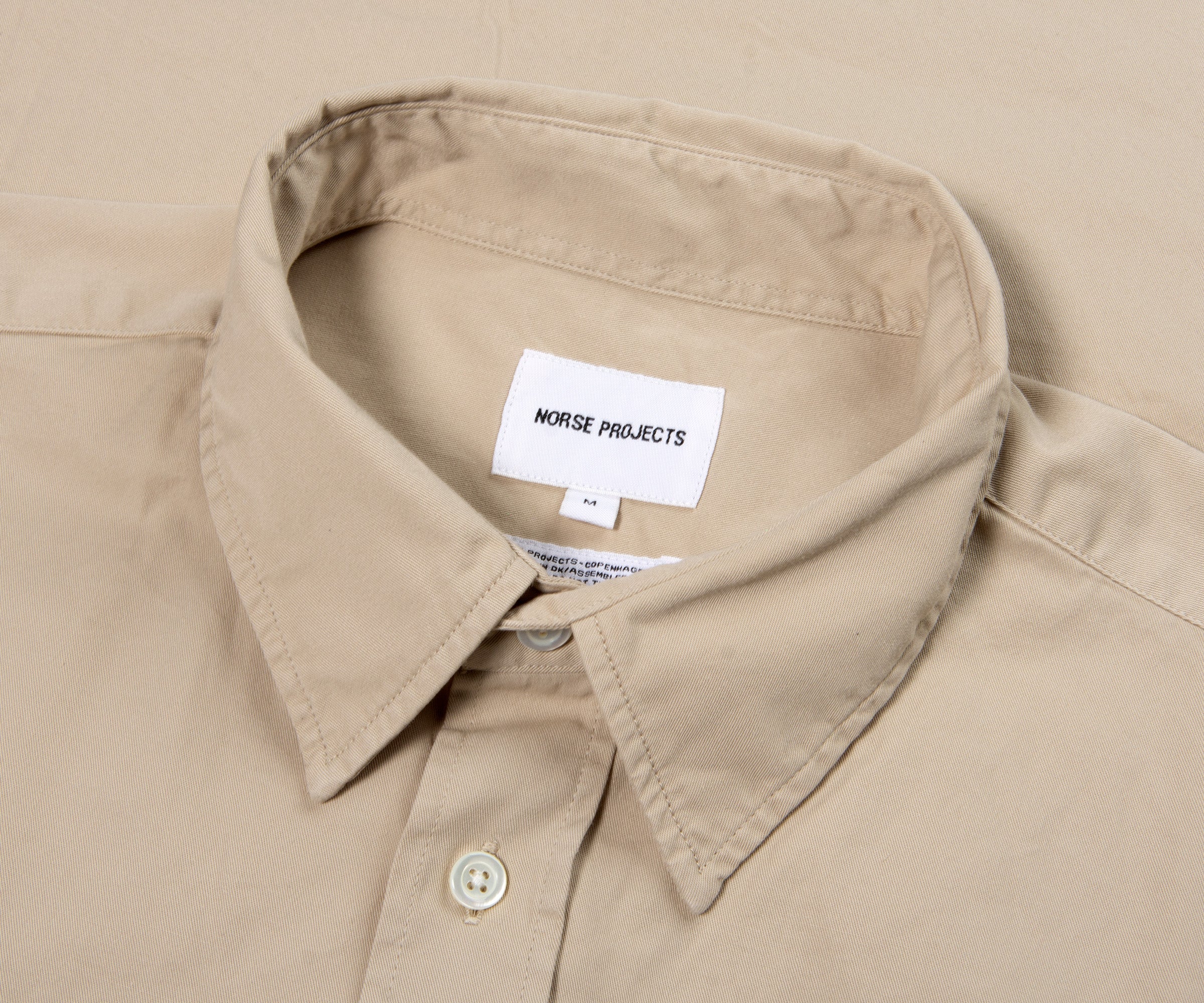 Norse Projects Algot Twill LS Shirt Oatmeal
