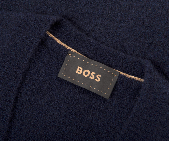 HUGO BOSS BOSS Pandoro Cashmere & Silk Cardigan Navy