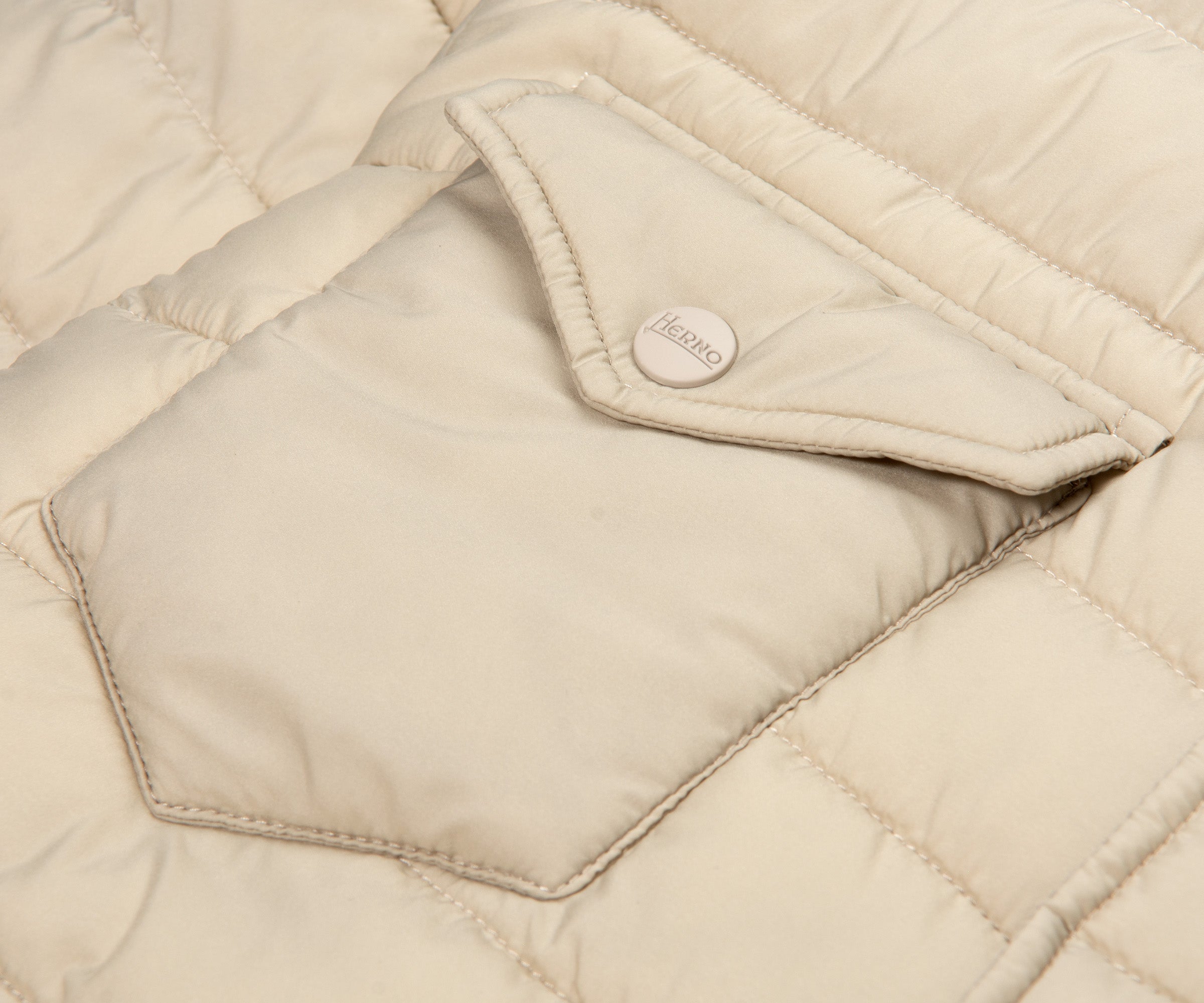 Herno Padded Chest Pocket jacket Cream