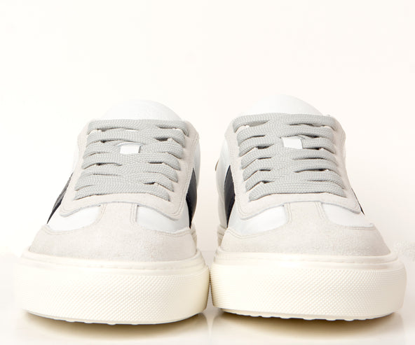 Tods Leather Lace Up Trainers White
