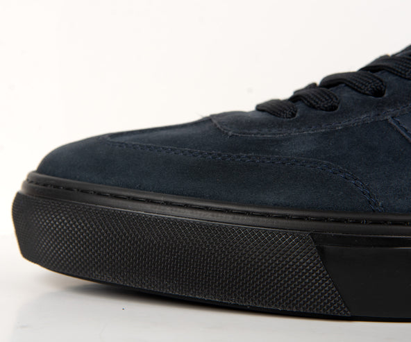 Tods Suede Lace Up Trainer Navy