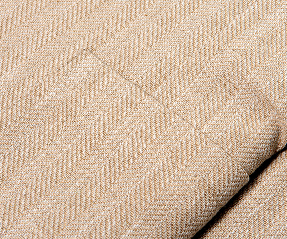 Herno Linen Blazer With Nylon Removable Hood Beige