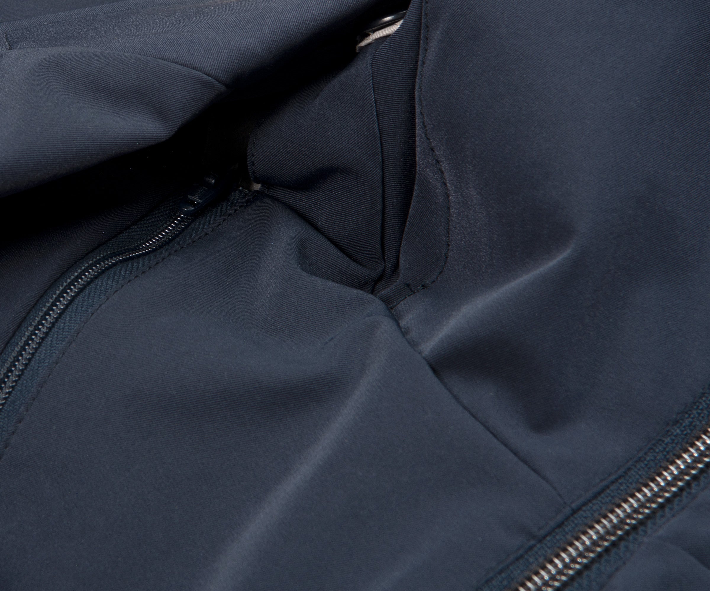 Herno Hooded Trench Coat Navy