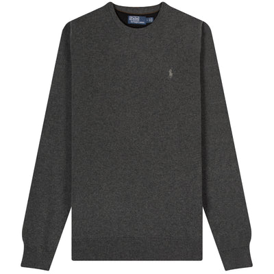 Polo Ralph Lauren Classic Logo Crewneck Knit Dark Charcoal Heather