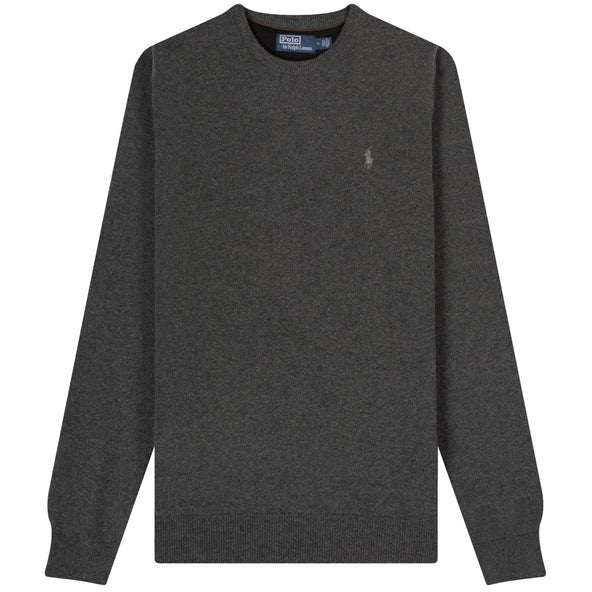Polo Ralph Lauren Classic Logo Crewneck Knit Dark Charcoal Heather