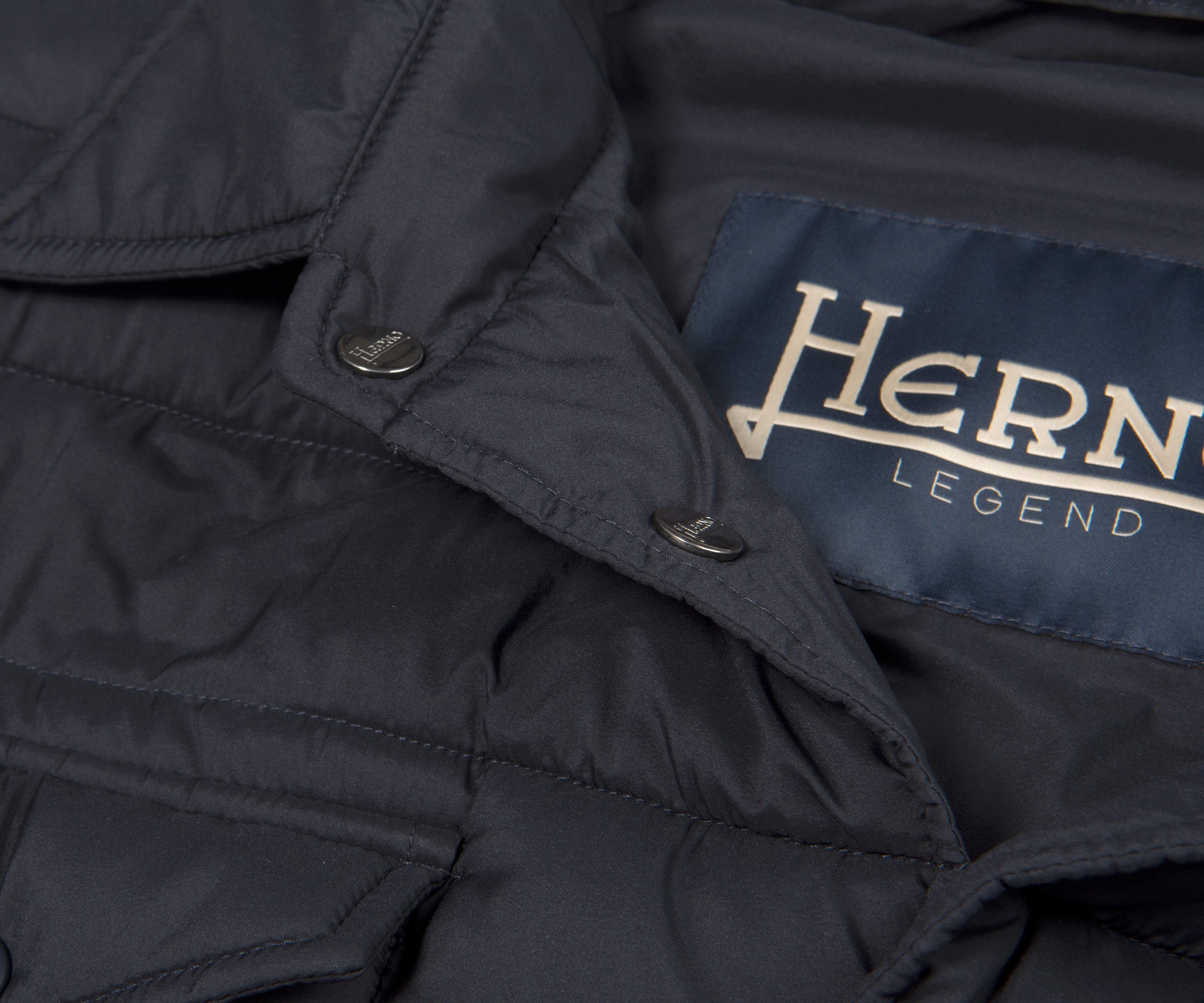 Herno Padded Chest Pocket jacket Navy