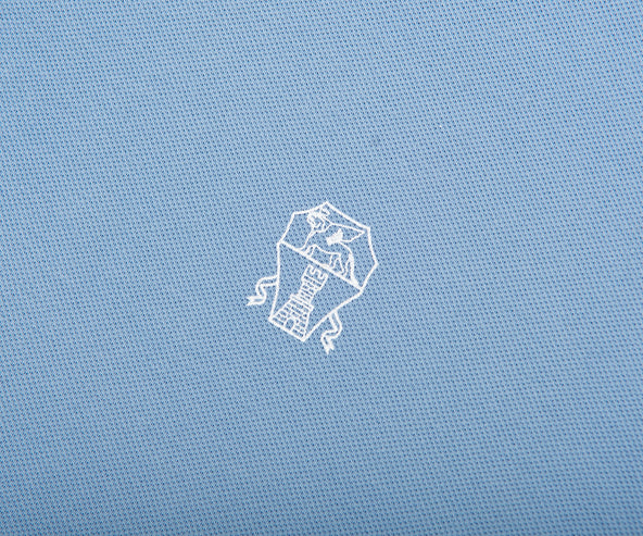 BRUNELLO CUCINELLI Small Logo Polo Blue