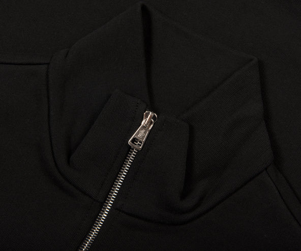 Moncler LS 1/4 Zip Sweatshirt Black