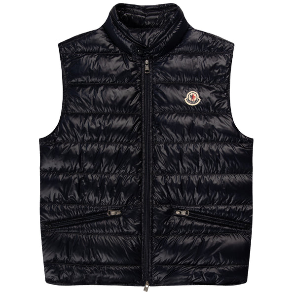 Moncler Gui Gilet Navy – Pockets