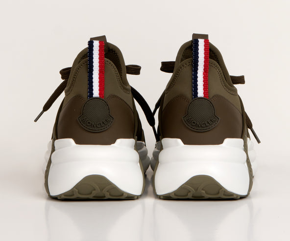 Moncler Lunarove Neoprene Trainers Khaki