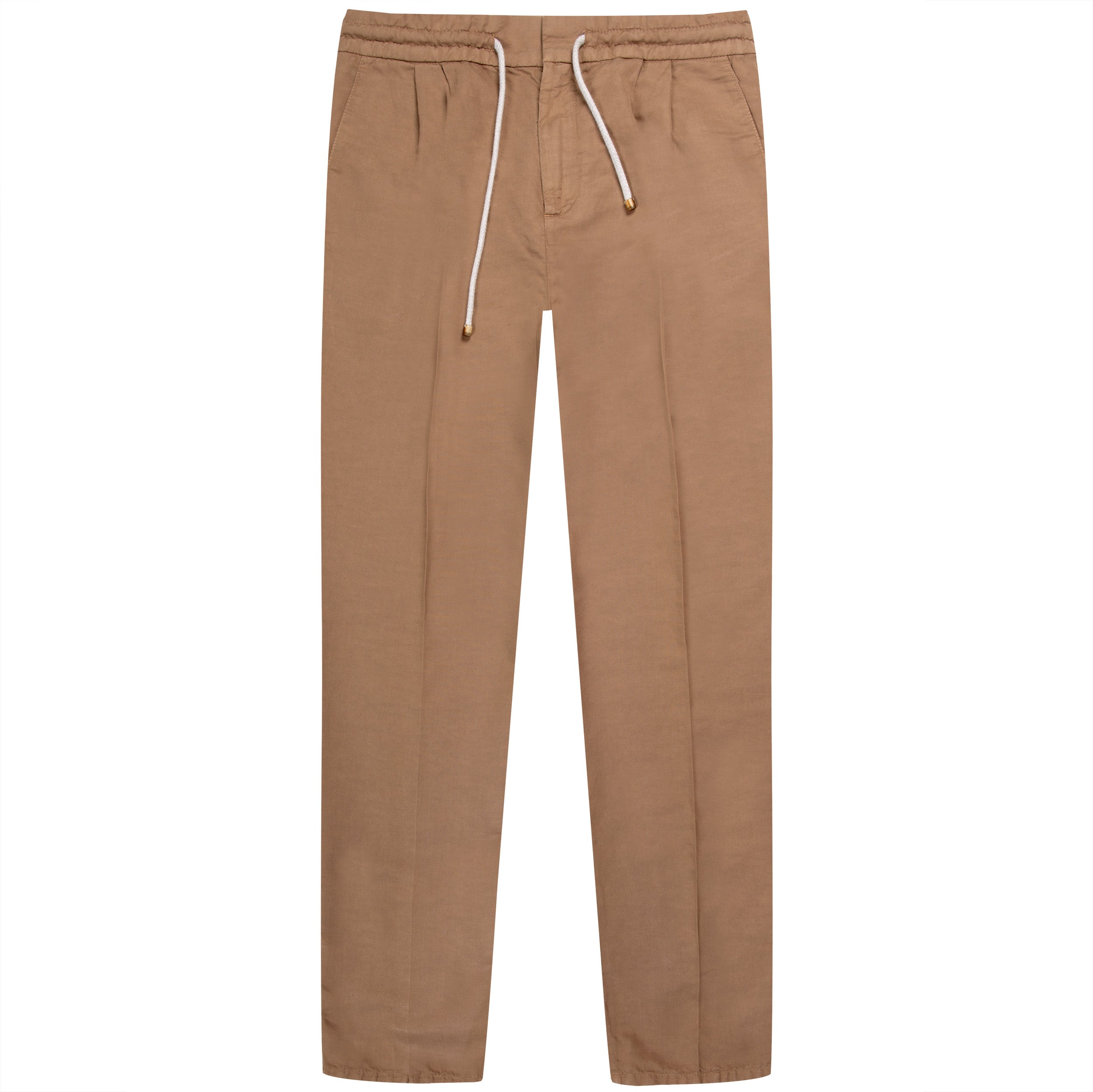 Brunello Cucinelli Drawstring cotton trousers Beige