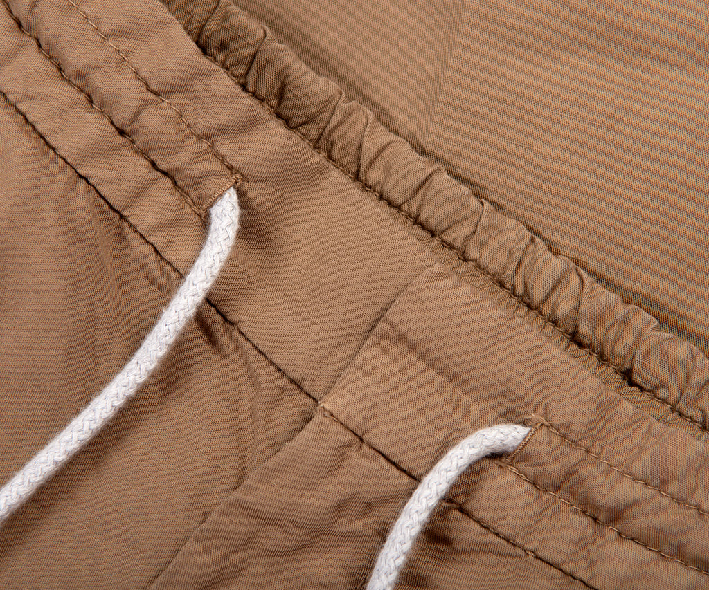 Brunello Cucinelli Drawstring cotton trousers Beige