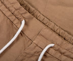 Brunello Cucinelli Drawstring cotton trousers Beige