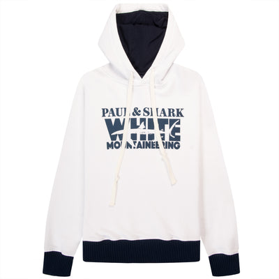 Paul & Shark White Mountaineering WM Chest Logo Popover Hoodie Off White