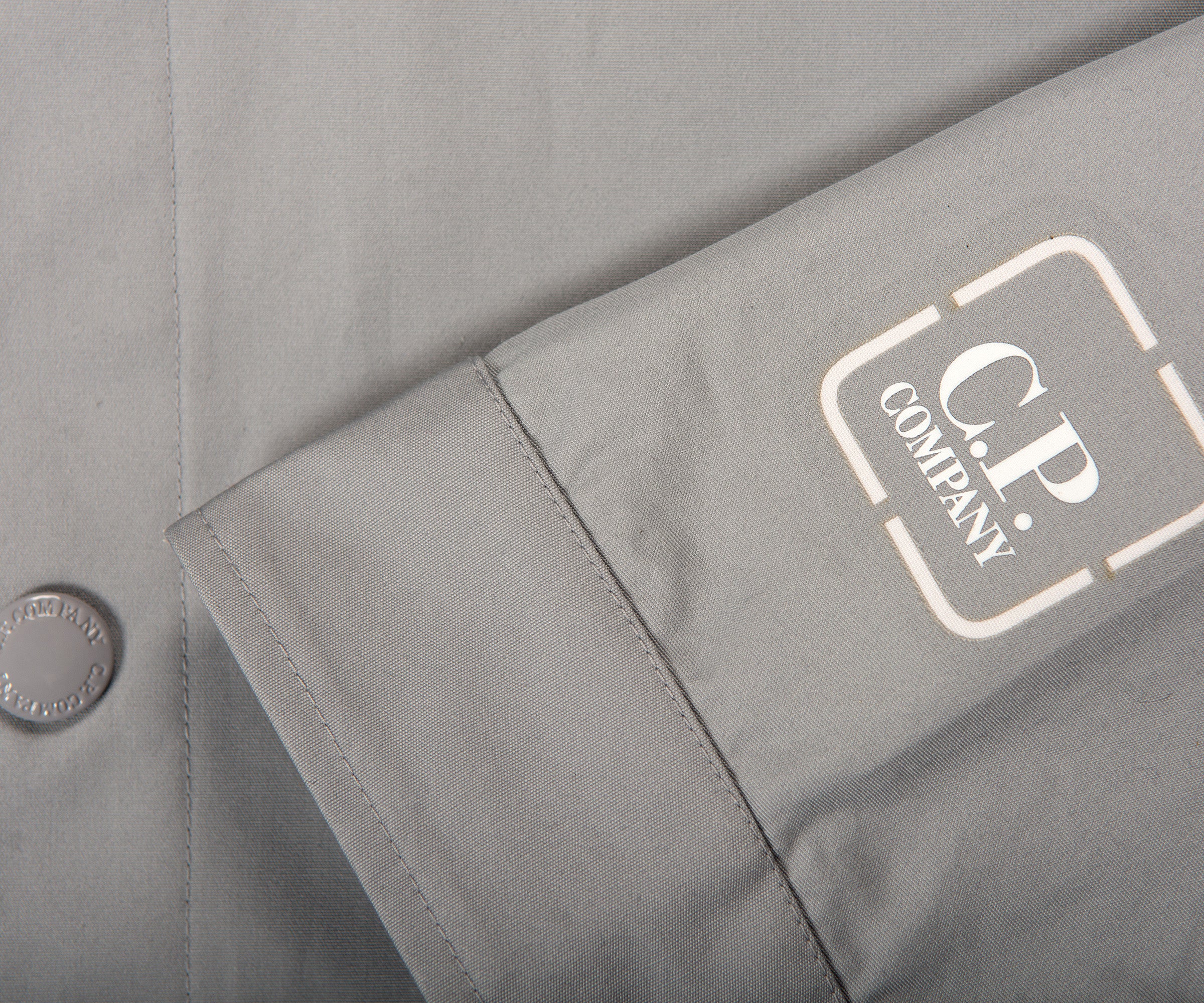 C.P. Company Metropolis Full Button Overshirt Drizzle Grey