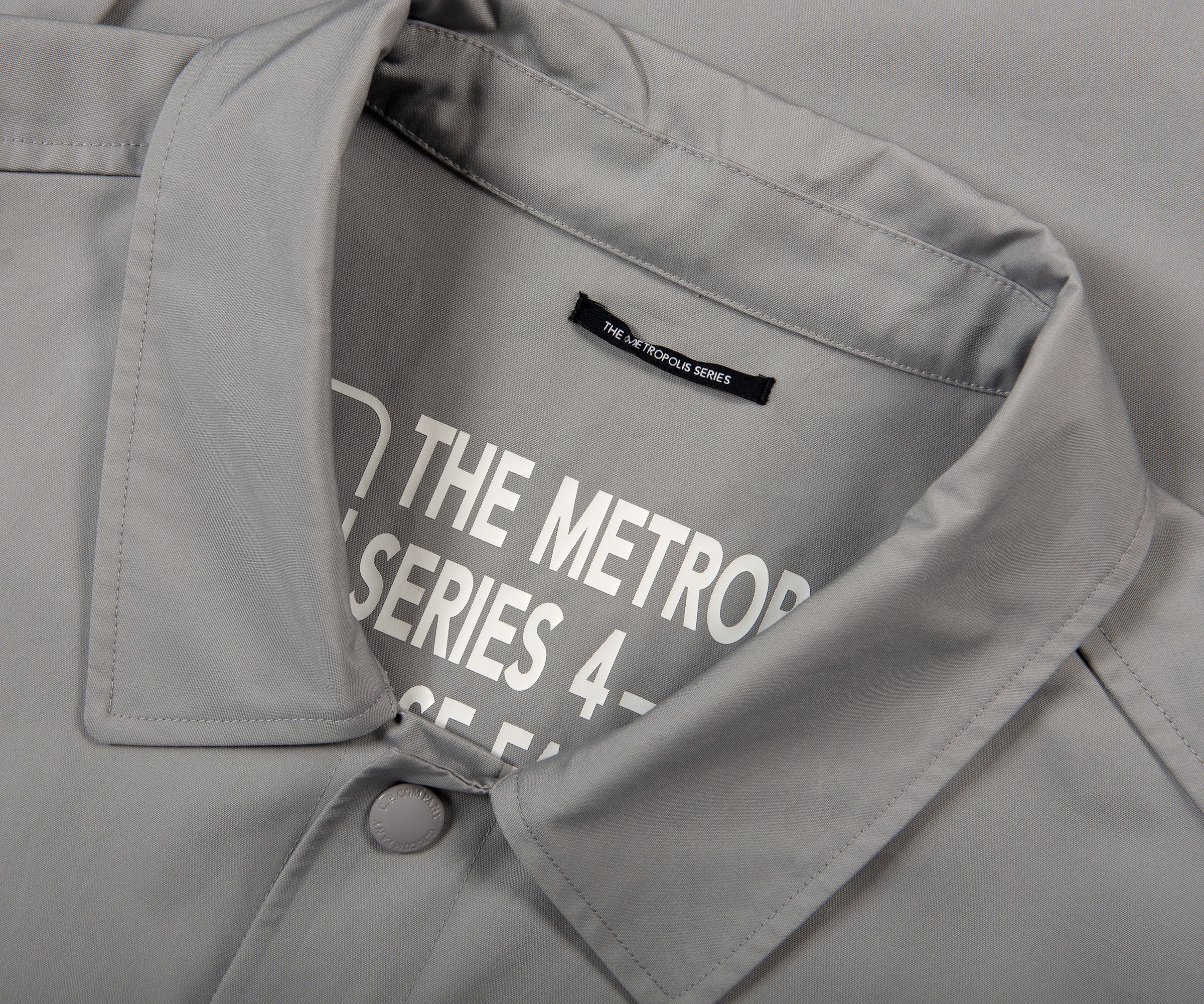 C.P. Company Metropolis Full Button Overshirt Drizzle Grey