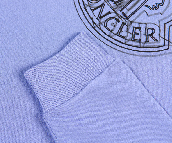 Moncler Large Logo Hooded Sweatshirt Purple/Black