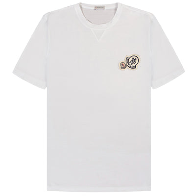 Moncler Double Patch Logo White