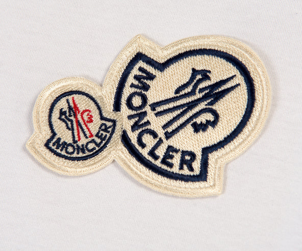 Moncler Double Patch Logo White