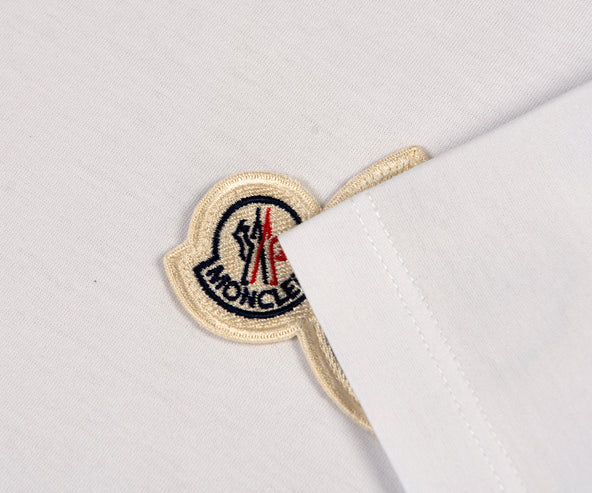 Moncler Double Patch Logo White