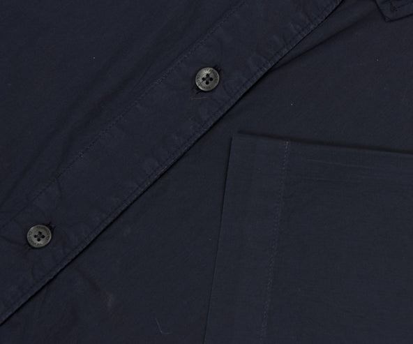 C.P. Company Embroidered Logo Utility SS Shirt Navy