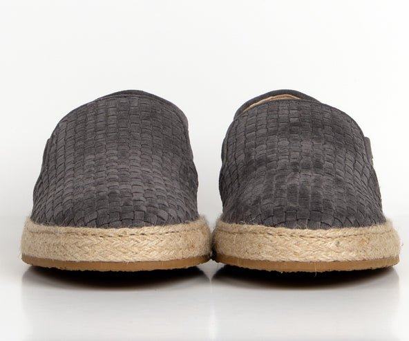 BRUNELLO CUCINELLI Weaved Suede Espadrille Loafers Grey
