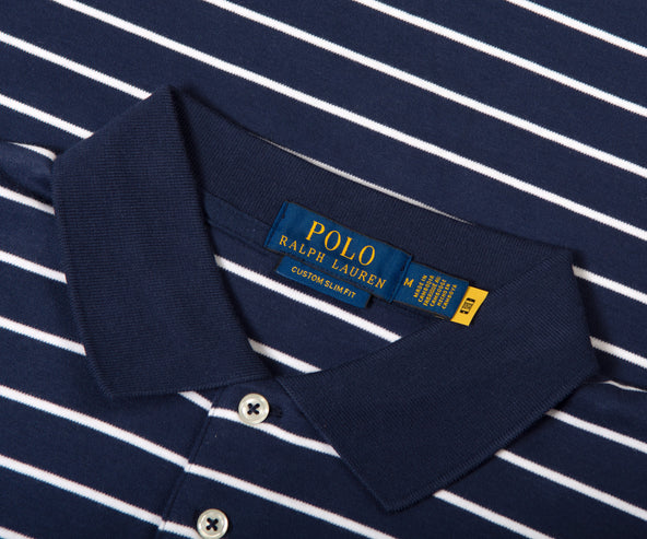 Polo Ralph Lauren Striped Polo Refind Navy/White