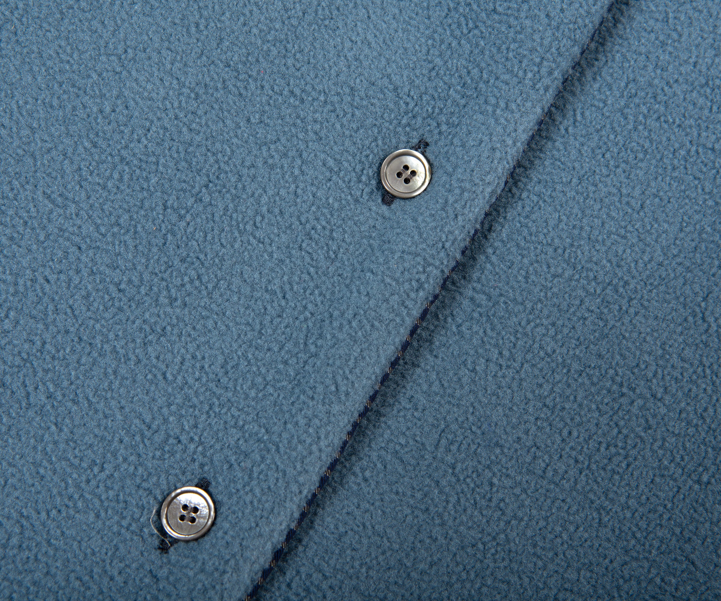 Acne Studios Check Reversible Fleece Jacket Dark Blue