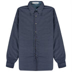 Acne Studios Check Reversible Fleece Jacket Dark Blue