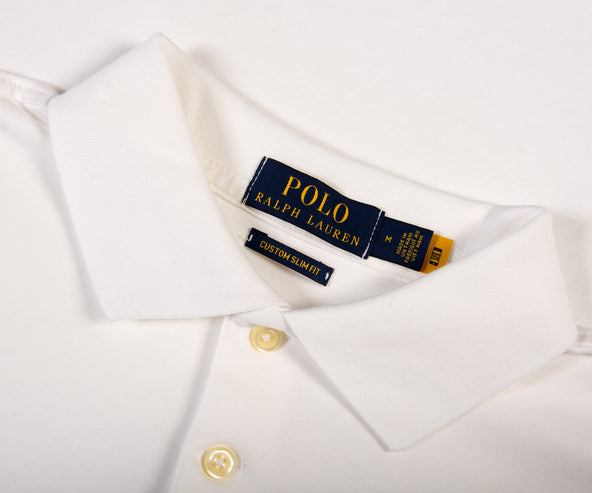 Polo Ralph Lauren Custom Slim Fit Soft Touch Polo White
